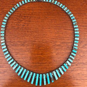 Sundance Vintage Inlayed Turquoise Choker Necklace